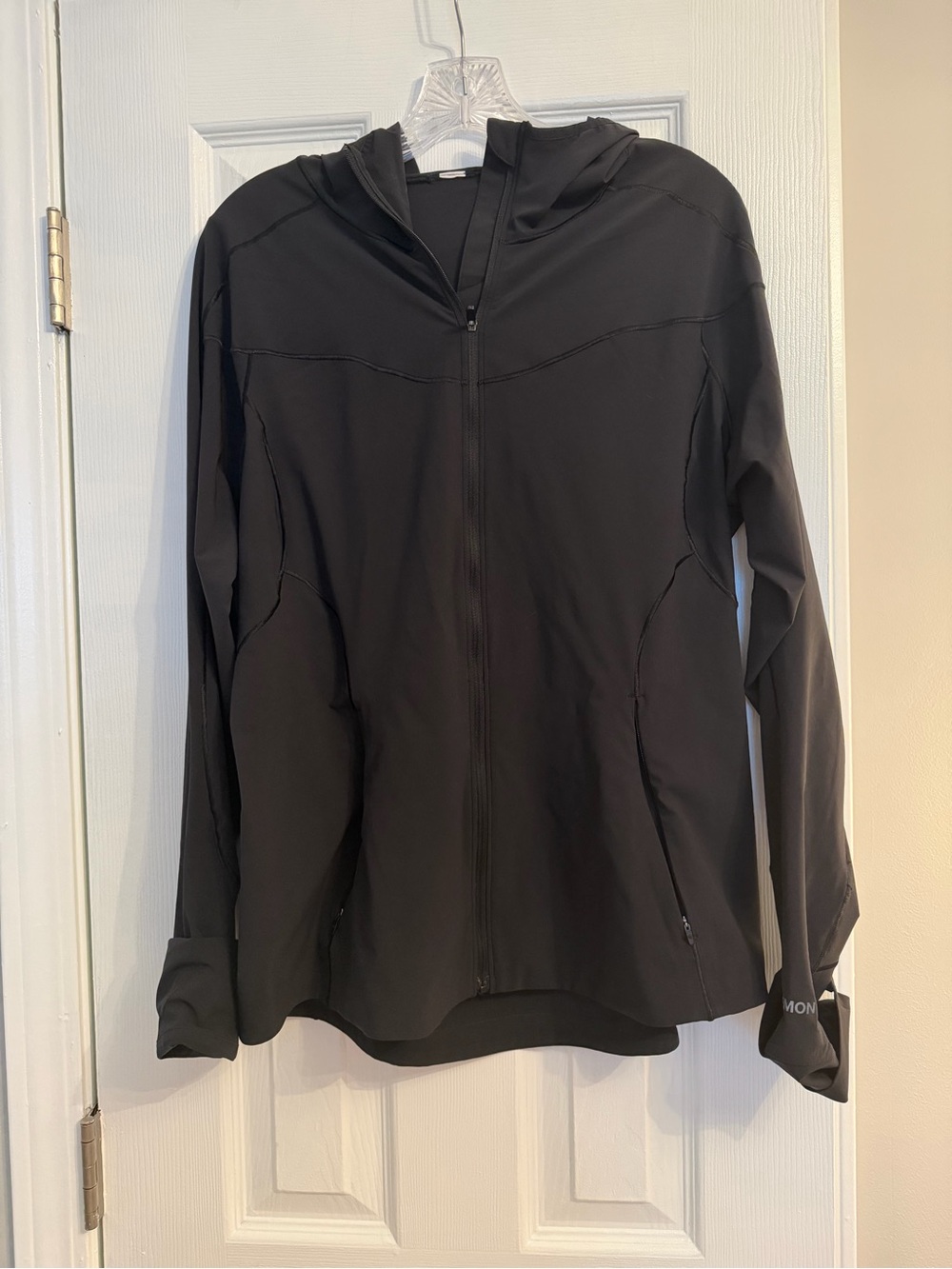 lululemon athletica Black Hooded Zip-Up Utility Jacket